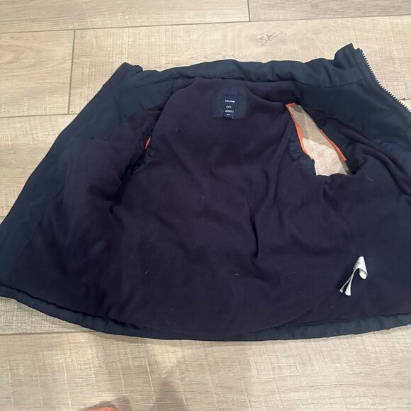 BABY GAP BOYS BLUE AND ORANGE PUFFER VEST 3T - Picture 3 of 6
